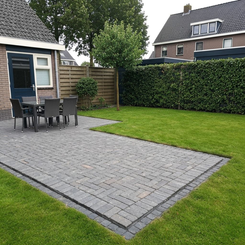Tuinbestrating en borders